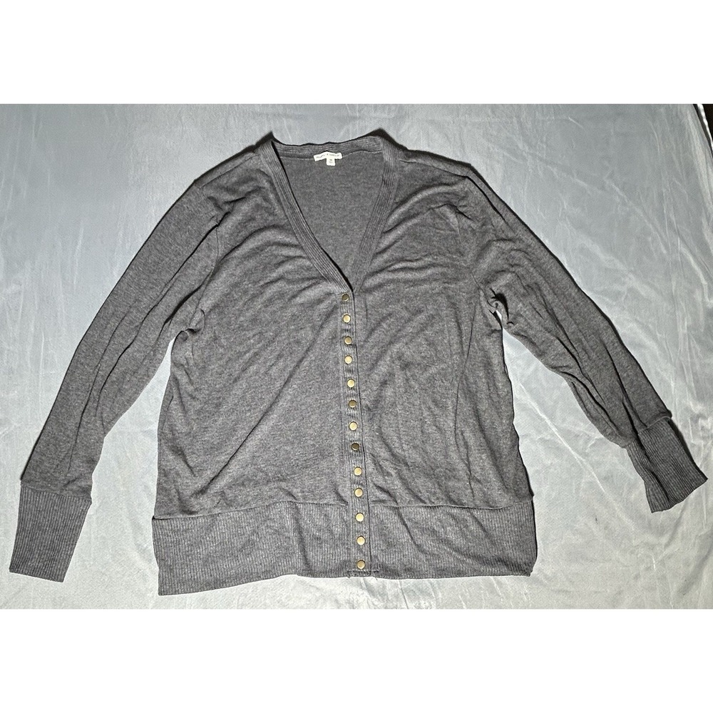 Zenana Outfitters snap-front Gray Cardigan Size 3X